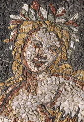 Wanddecoratie, Nymphaeum bij Villa Litta Visconti Borromeo Arese, Lainate, Lombardije, Italië